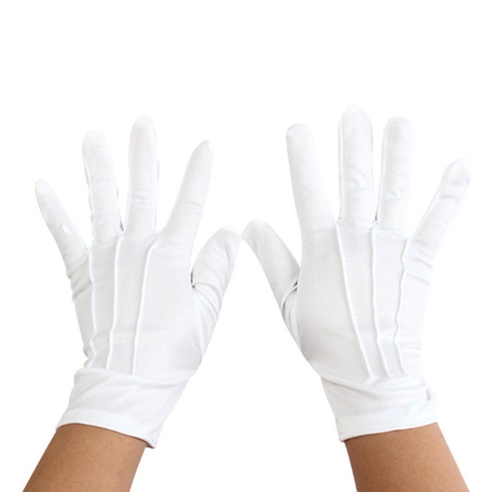 White Cotton Gloves Wash Your Hands And Protect Against Bacteria And Viruses Male Cotton Sleeveless Round Neck Spring Summer Autumn Winter White White