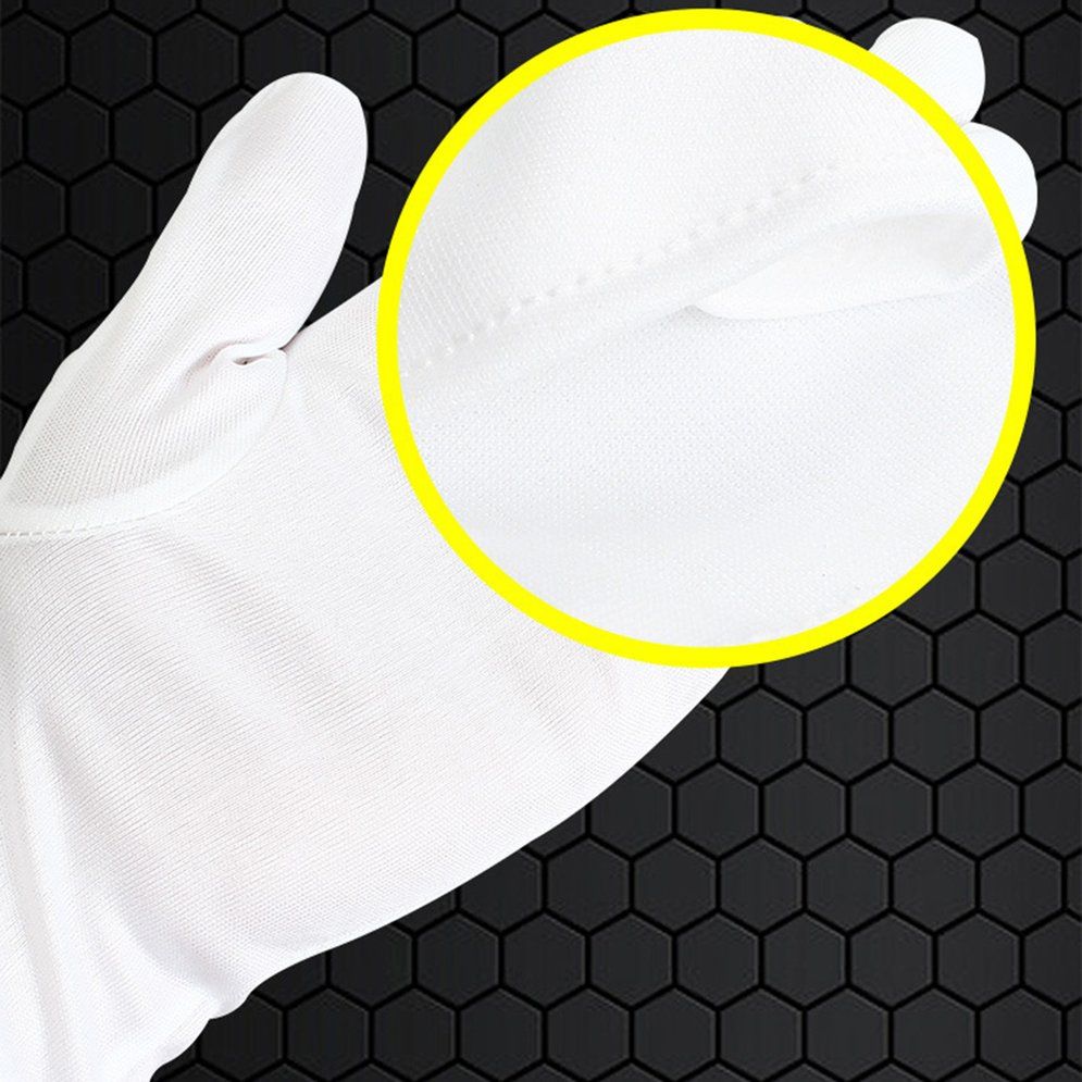 White Cotton Gloves Wash Your Hands And Protect Against Bacteria And Viruses Male Cotton Sleeveless Round Neck Spring Summer Autumn Winter White White