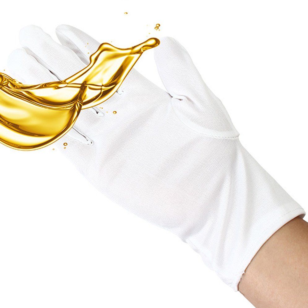 White Cotton Gloves Wash Your Hands And Protect Against Bacteria And Viruses Male Cotton Sleeveless Round Neck Spring Summer Autumn Winter White White