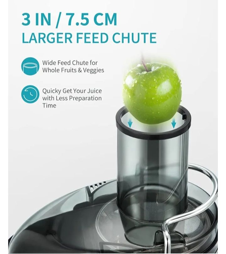 Whole Fruit Juice Extractor With Large Feed Chute - 800W