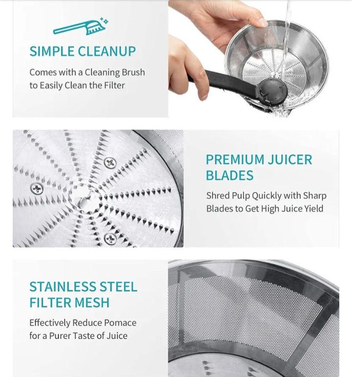 Whole Fruit Juice Extractor With Large Feed Chute - 800W