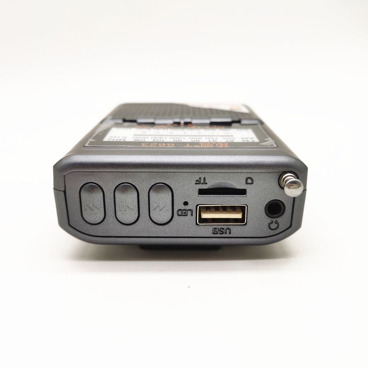 Rechargeable Pocket Radio FM/AM/SW Radio MP3 Music Player Mini Portable Radio Receiver Speaker Support USB Disk TF Card