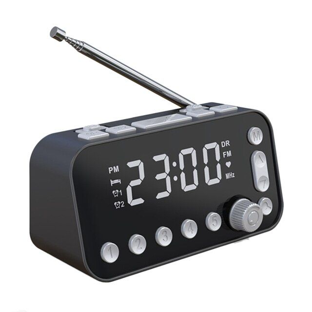Dab Digital Alarm Radio Player Home Portable Rechargeable B