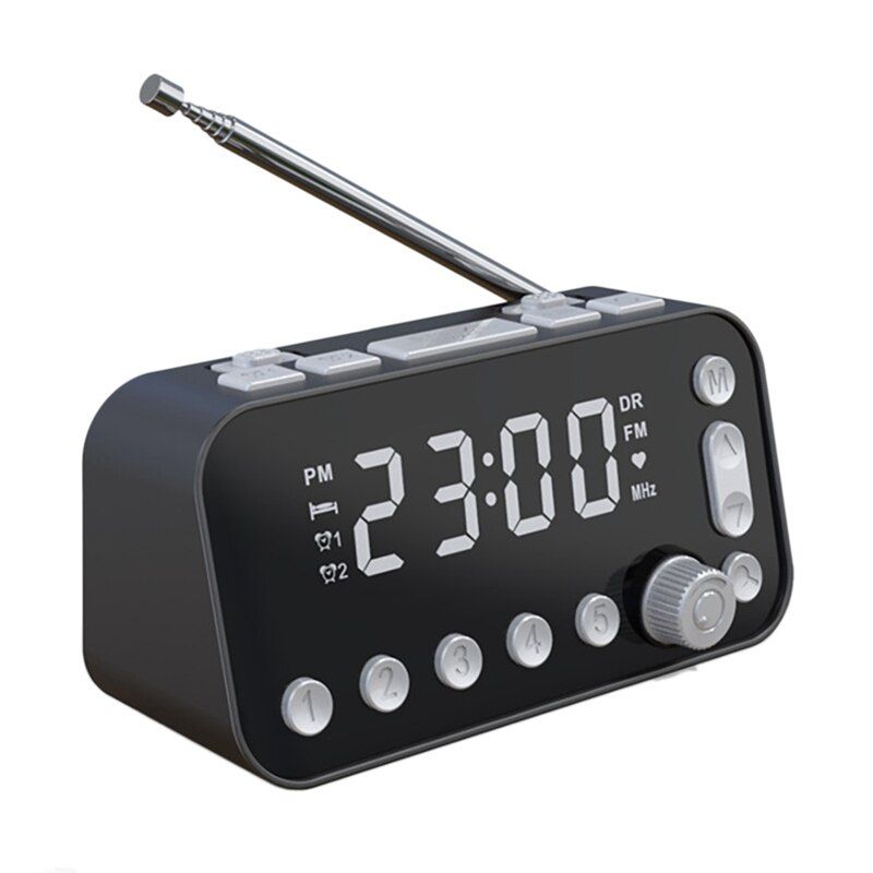 Dab Digital Alarm Radio Player Home Portable Rechargeable B
