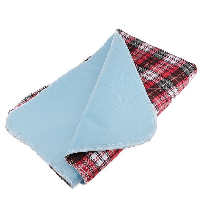 New Washable Pads Adult Kids Urinary Incontinence 90x120cm Red Grid