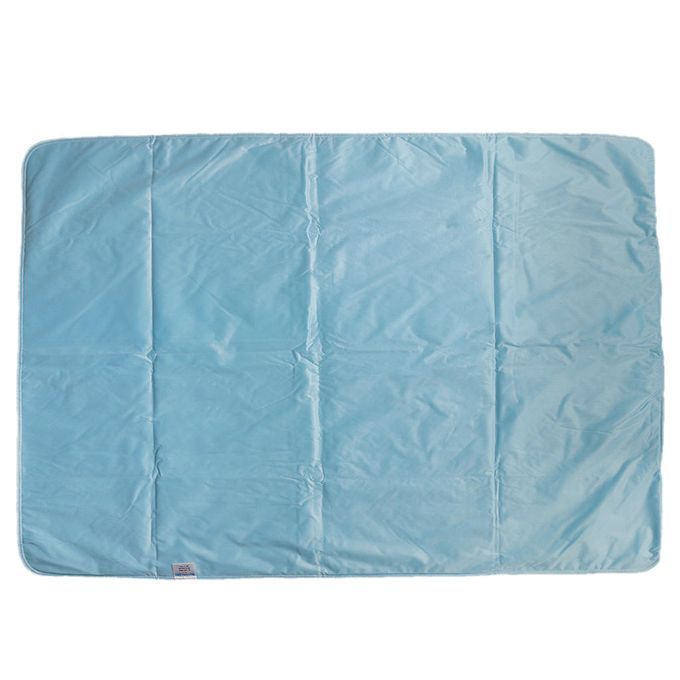 Reusable Underpad Absorbent Bedwetting Bedpad Bed 90x120cm Blue Grid