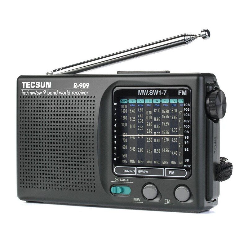 1pcs Tecsun R-909 Radio Fm Mini Radio Handheld Digital Play