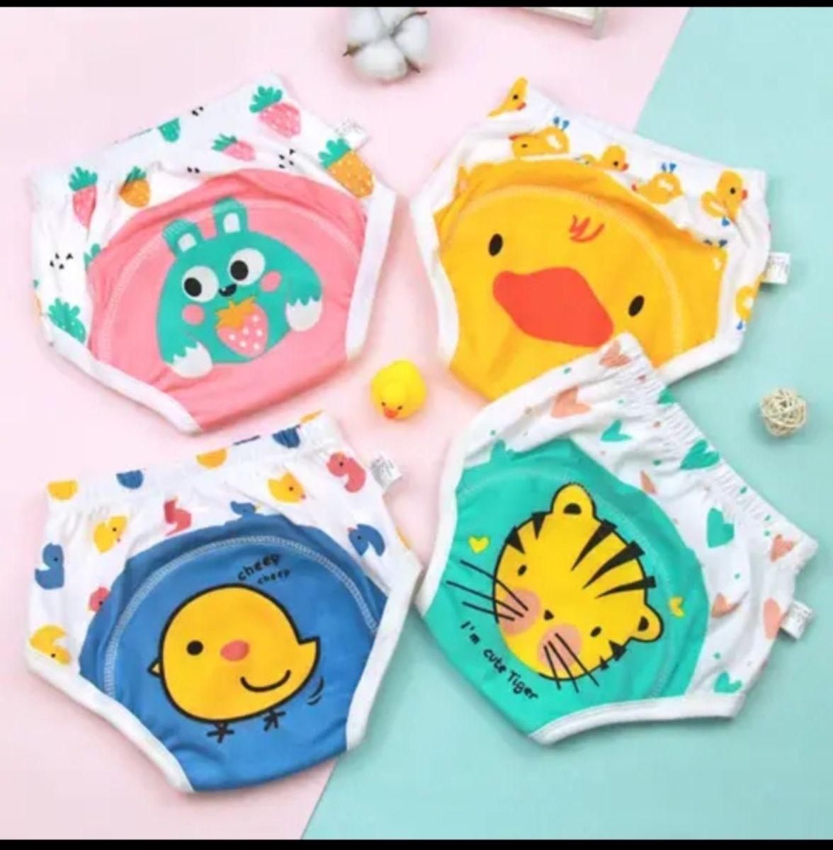 Baby  Washable Diaper Cartoon Printing Training Underwear