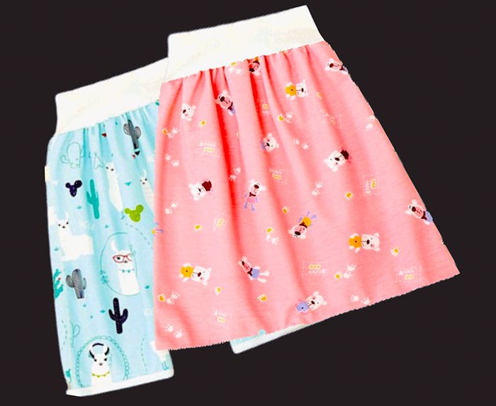 Bedwet Children Reusable Urine Absorber Diaper Short & Skirt