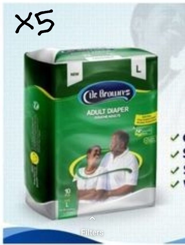 Adult Diaper- Large (Pack Of 5) = 50count