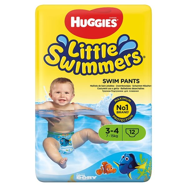 Little Swimmers® 3-4 (7-15kg) Swim Nappies 12pk