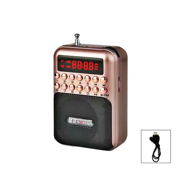 Rechargeable Bluetooth Speaker Pocket Fm Radio Mp3 Music