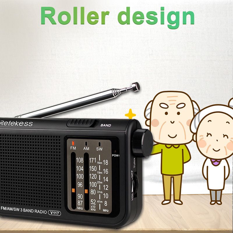 Retekess V117 Analog Am Fm Radio Transistor Shortwave
