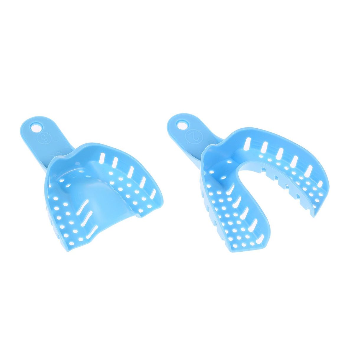 10PCS Dental Impression Trays Dental Supply Teeth Holder Plastic Dentist Tools
