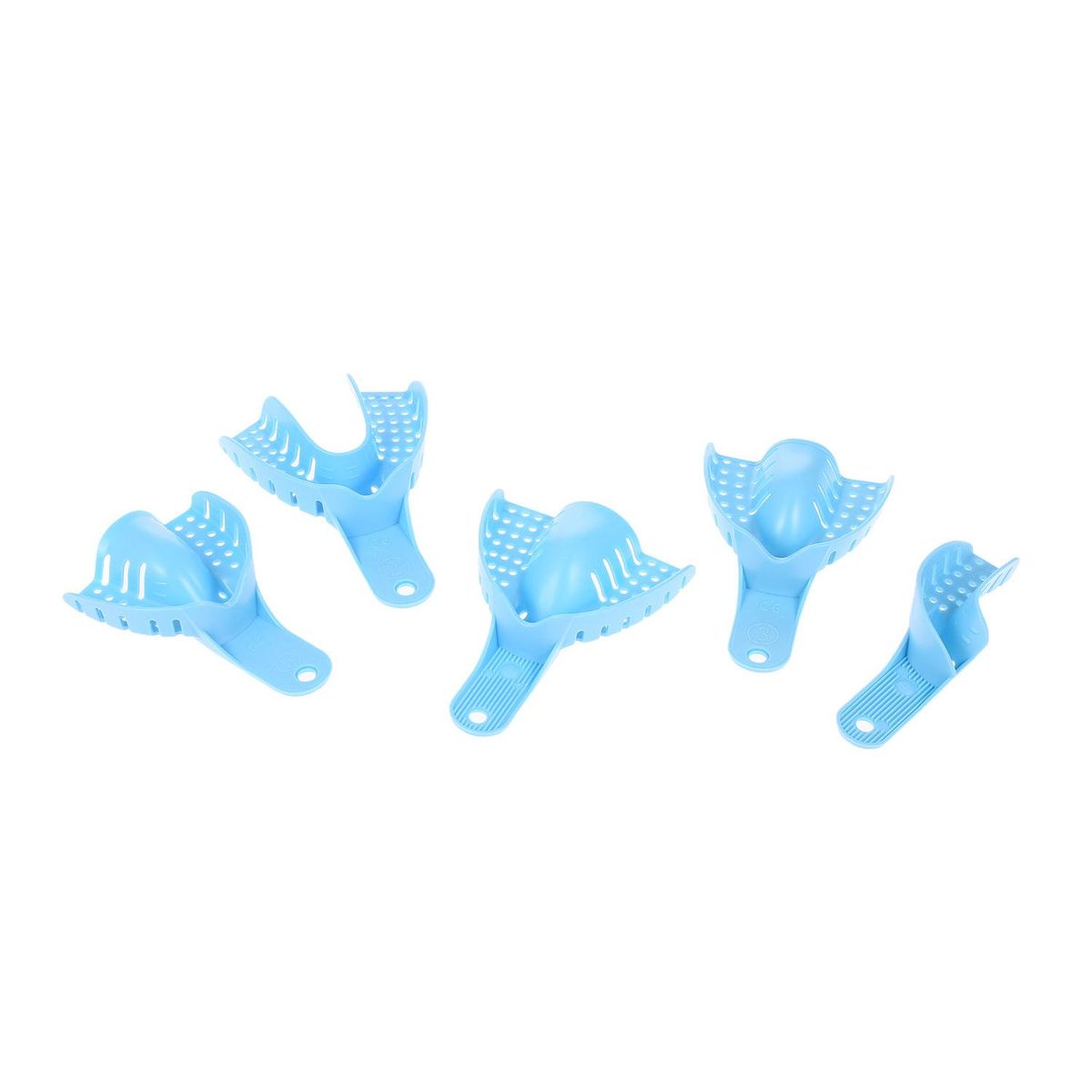 10PCS Dental Impression Trays Dental Supply Teeth Holder Plastic Dentist Tools