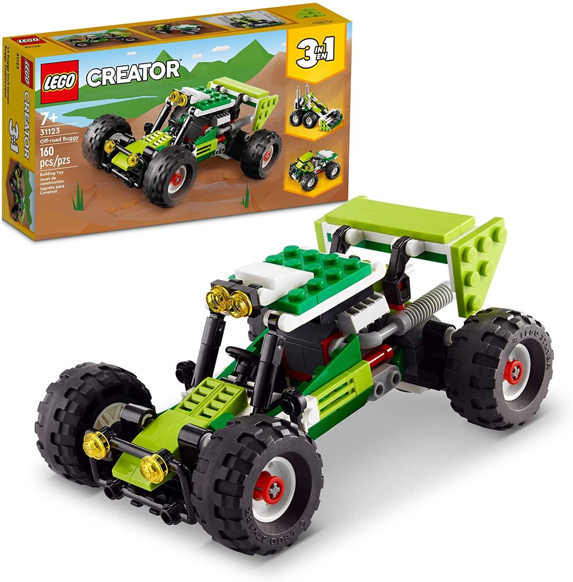 Creator 3in1 Off-Road Buggy 31123 Building Kit (160 Pieces)