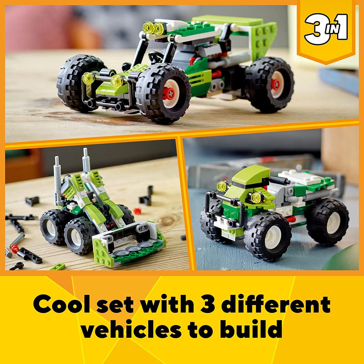Creator 3in1 Off-Road Buggy 31123 Building Kit (160 Pieces)