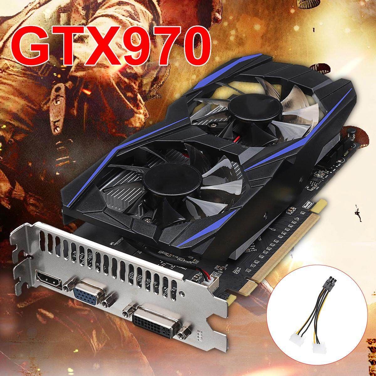 GTX970 4GB DDR5 128Bit Game Graphics Card -E VGA DVI HDMI For NVIDIA GeForce