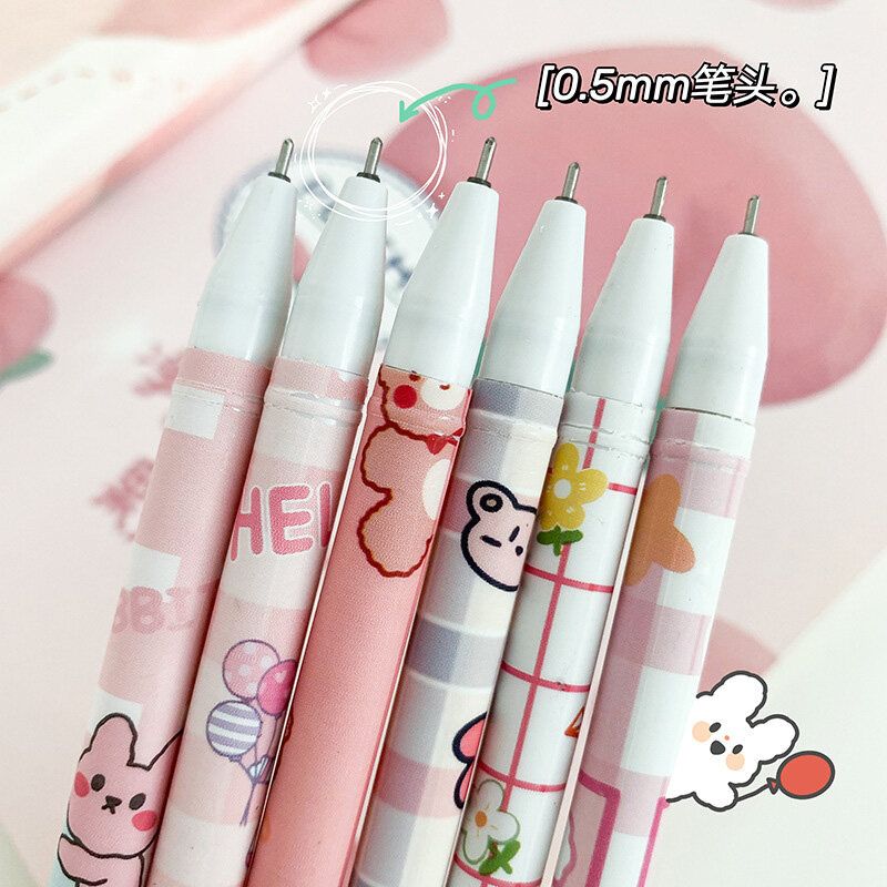 10pcs 0.5mm Blue Ink Erasable Pen