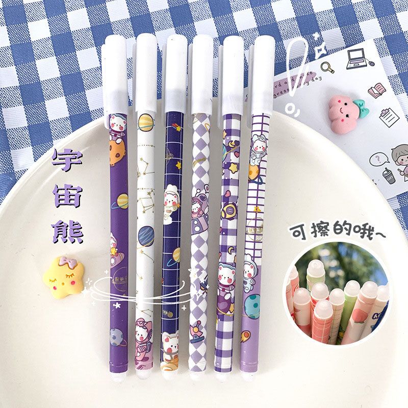 10pcs 0.5mm Blue Ink Erasable Pen