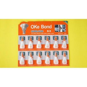 12pcs -Oke Bond Supper Glue, Metal, Plastic, Paper, Glass Leather Wood