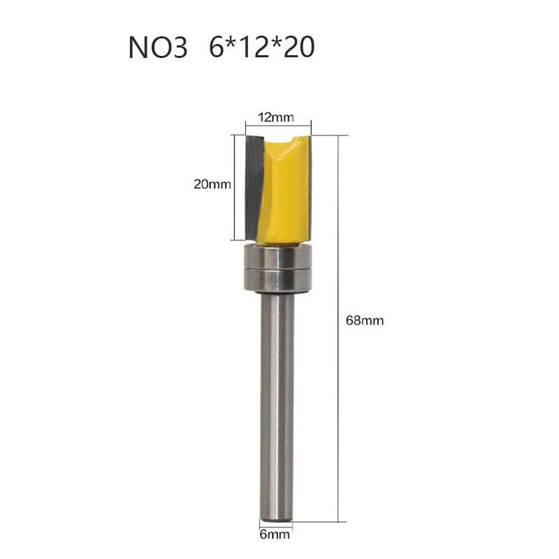 1Pcs 6mm Shank 7/9/14/15/20 Mm Woodworking Cutter Tools DIY Woodworking Engraving Machine Trimming Router Bit Milling Cutter