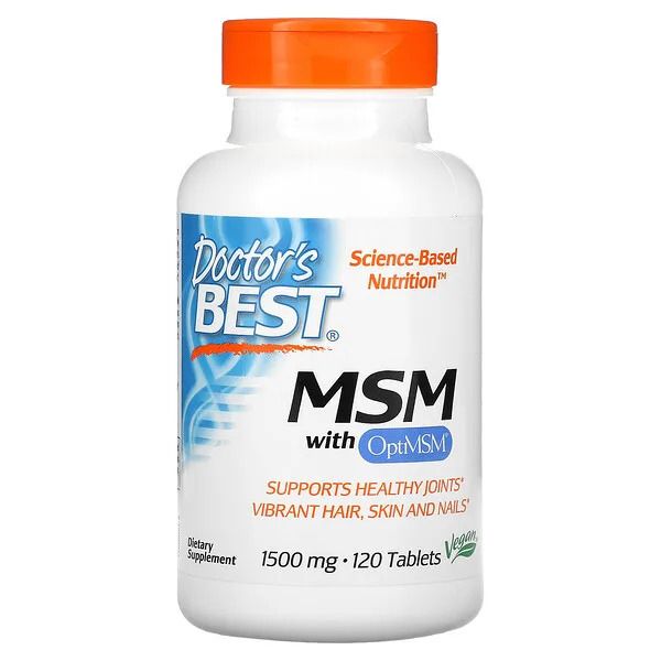 MSM With OptiMSM 1500 Mg - 120 Tablets
