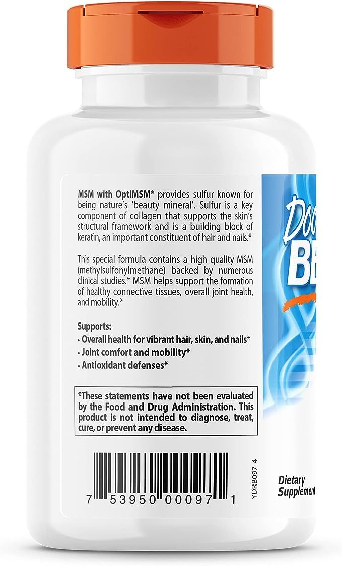 MSM With OptiMSM 1500 Mg - 120 Tablets
