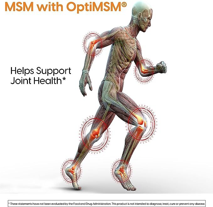 MSM With OptiMSM 1500 Mg - 120 Tablets