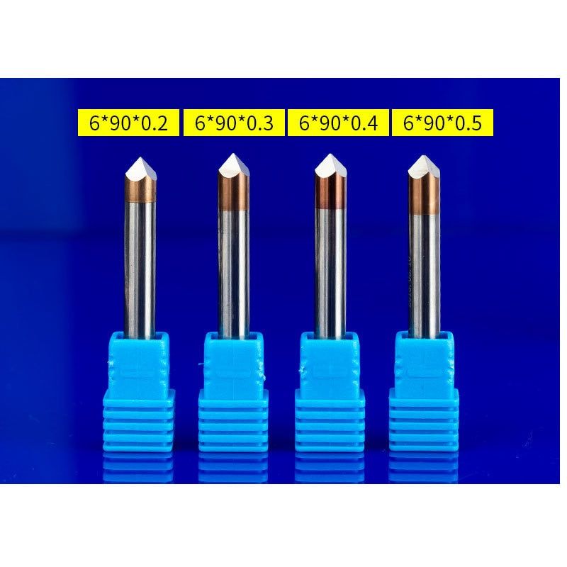 1Pcs 6mm SHK 4 Edge End Mill Diamond Marble Relief Engraving Tools Engraving Milling Granite 4 Stone Cutter Bits