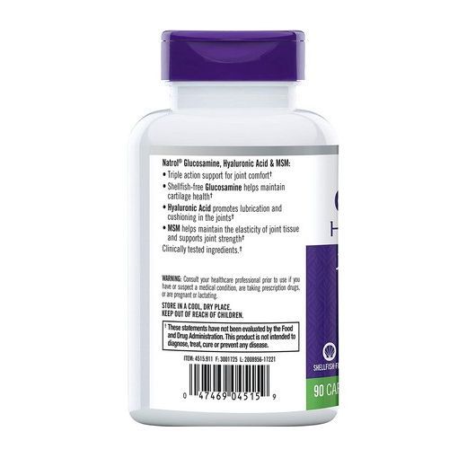 Glucosamine, Hyaluronic Acid & MSM 90 Capsules