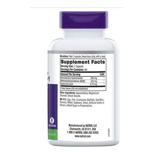 Glucosamine, Hyaluronic Acid & MSM 90 Capsules