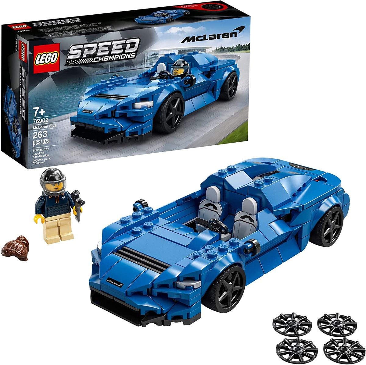 Speed Champions McLaren Elva 76902 Building Kit (263 Pieces)