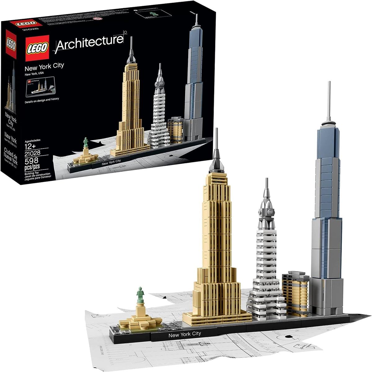 Architecture New York City Skyline 21028 ( 598 Pcs)