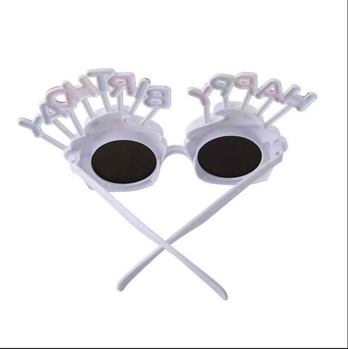 Happy Birthday Glasses Plastic Frames For  Children White