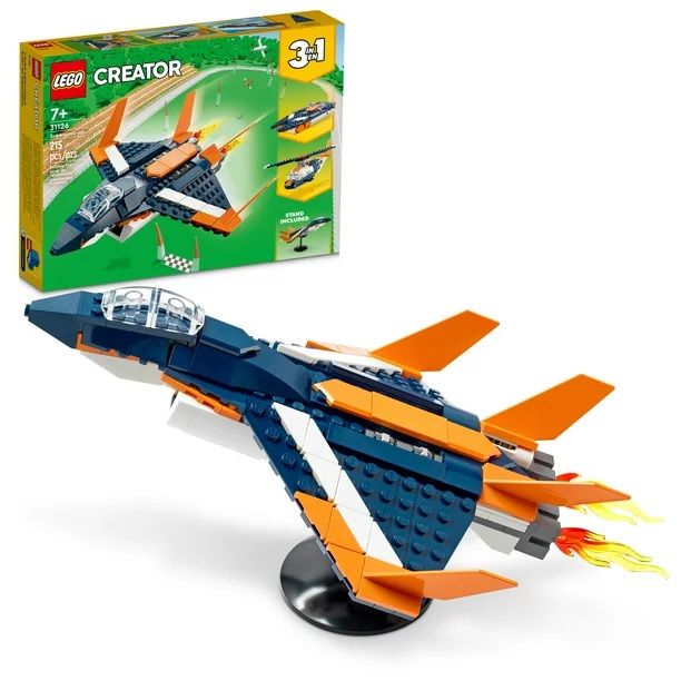 Creator 3in1 Supersonic-Jet 31126 Building Kit (215 Pieces)