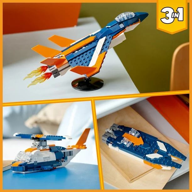 Creator 3in1 Supersonic-Jet 31126 Building Kit (215 Pieces)