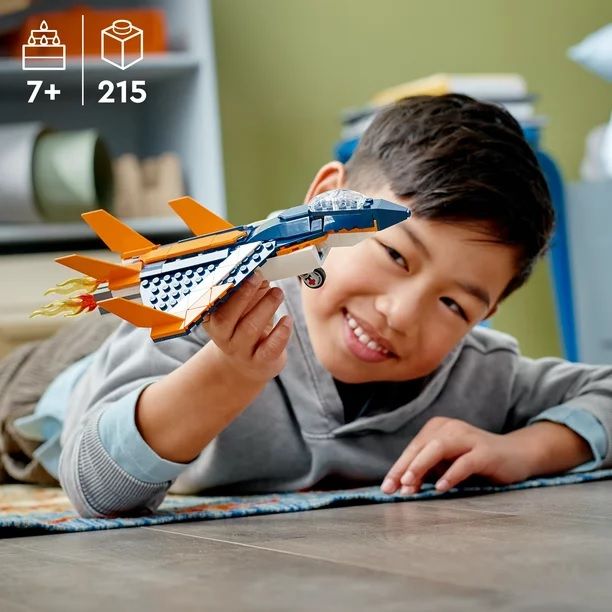 Creator 3in1 Supersonic-Jet 31126 Building Kit (215 Pieces)