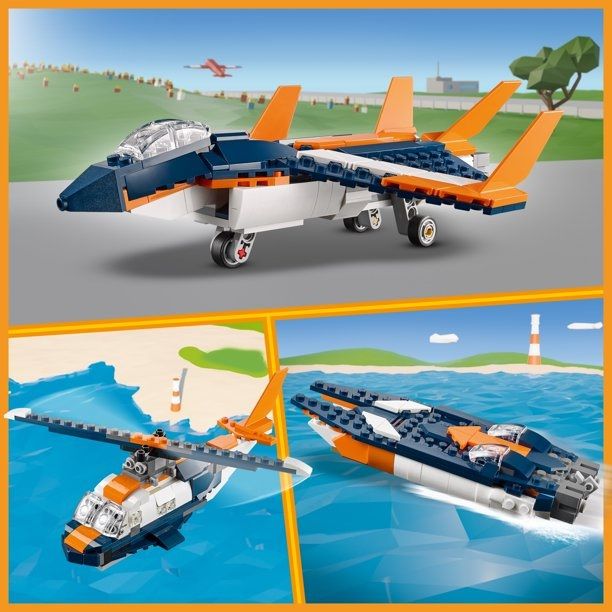 Creator 3in1 Supersonic-Jet 31126 Building Kit (215 Pieces)