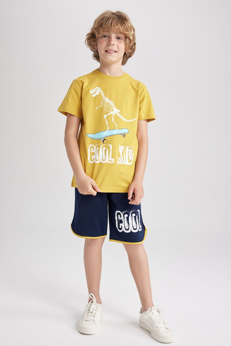 Boy Casual Knitted Set - Yellow