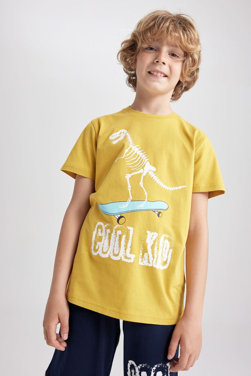 Boy Casual Knitted Set - Yellow