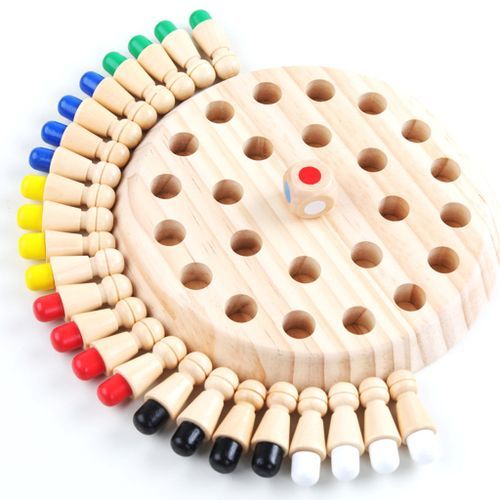 Kids Wooden Memory Match Stick Chess Game Educational Toys Brain