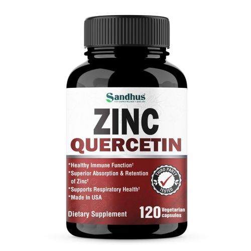 Quercetin 800mg With Zinc Chelate Complex 22mg, 120 Caps