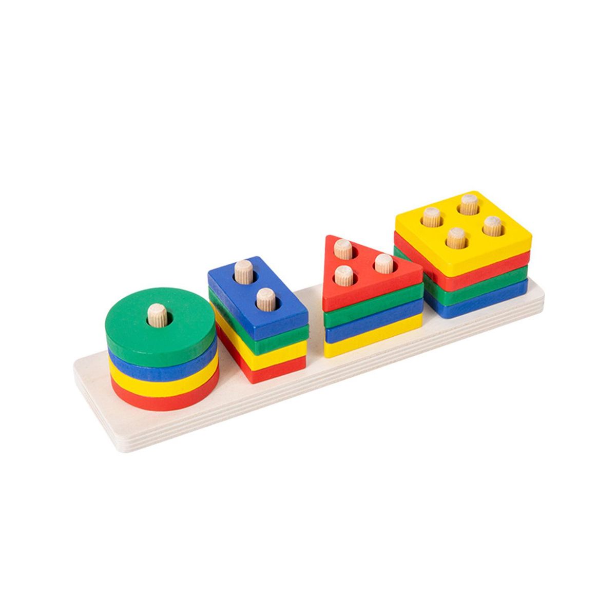 Wooden Sorting Stacking Montessori Toys For Kids Four