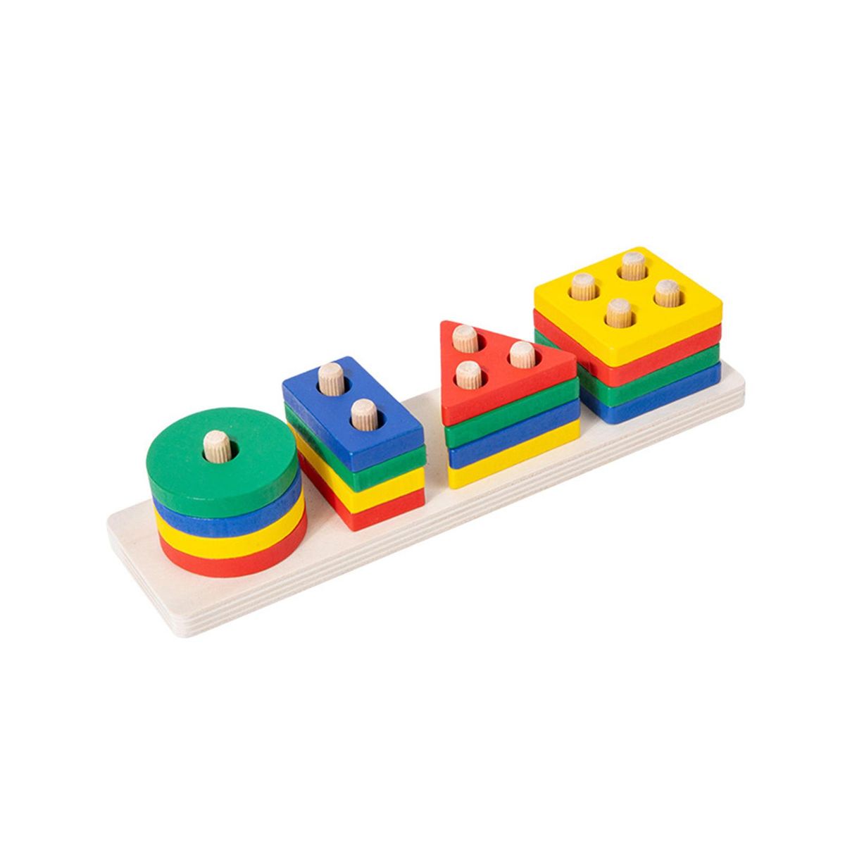 Wooden Sorting Stacking Montessori Toys For Kids Four