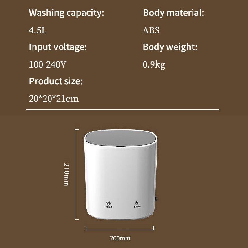 Mini Underwear Small Washer Portable Socks Cleaning Machine