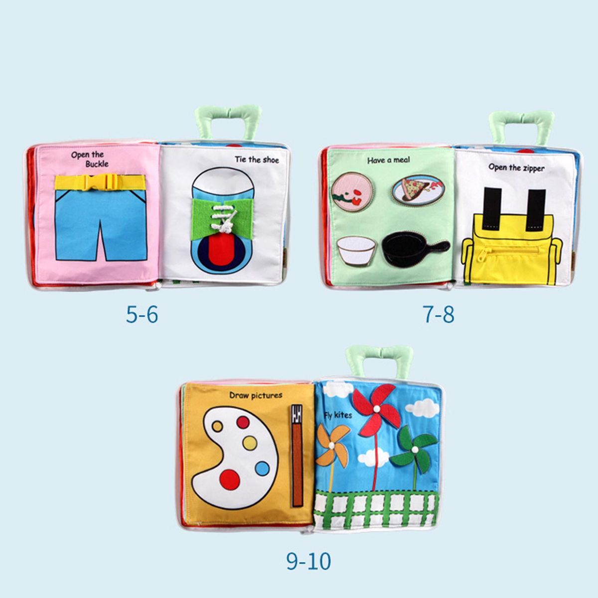 Soft Cloth Book Preschool Development Toys Story