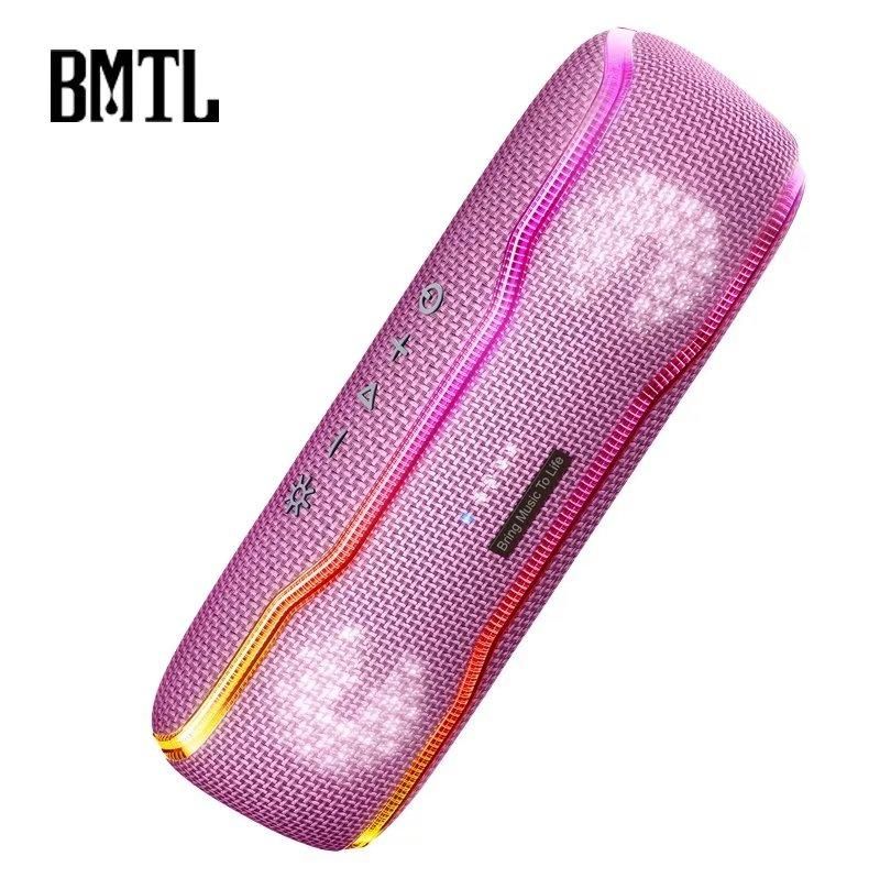 Portable Waterproof Bluetooth Speaker Deep Bass 30W With RGB Light For Outdoor