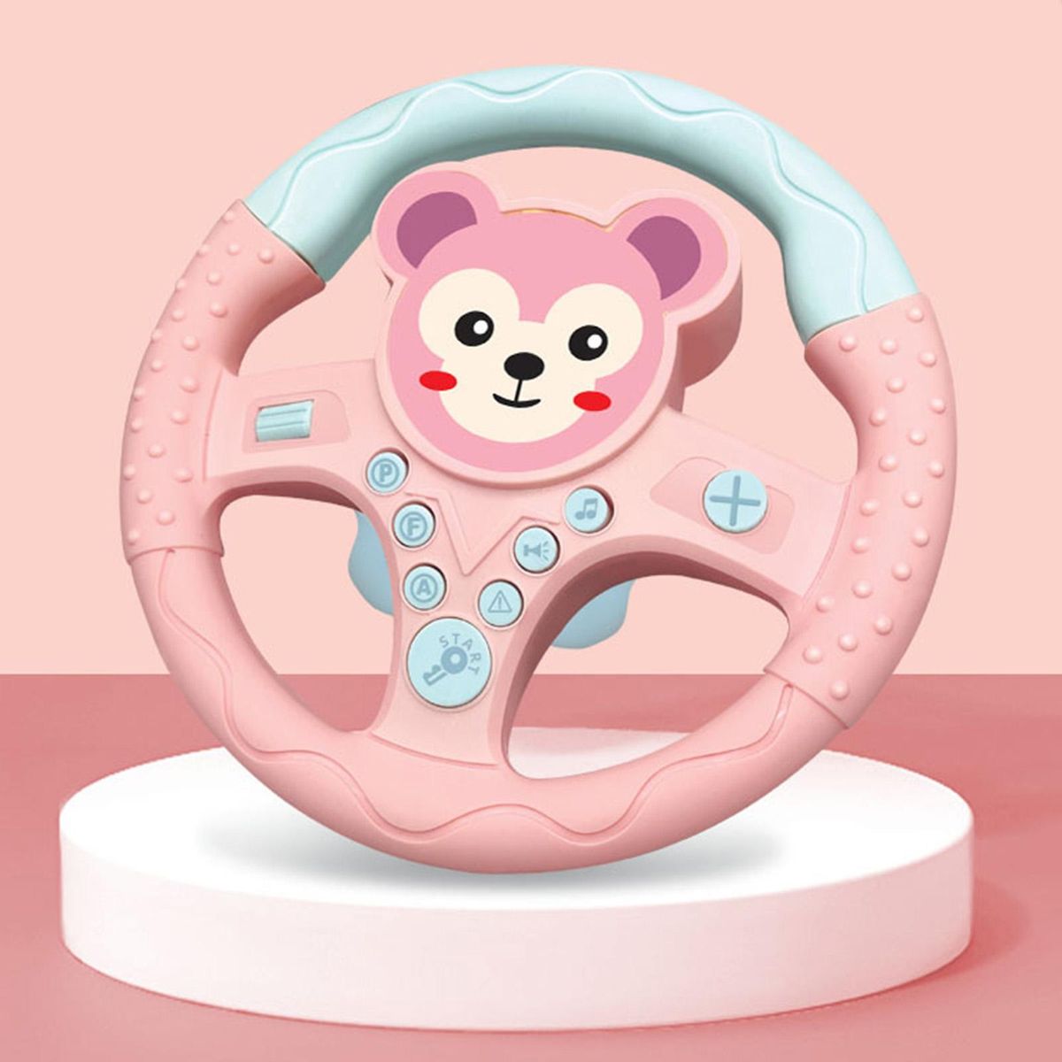 2pcs Steering Wheel  Toy With  Effects
