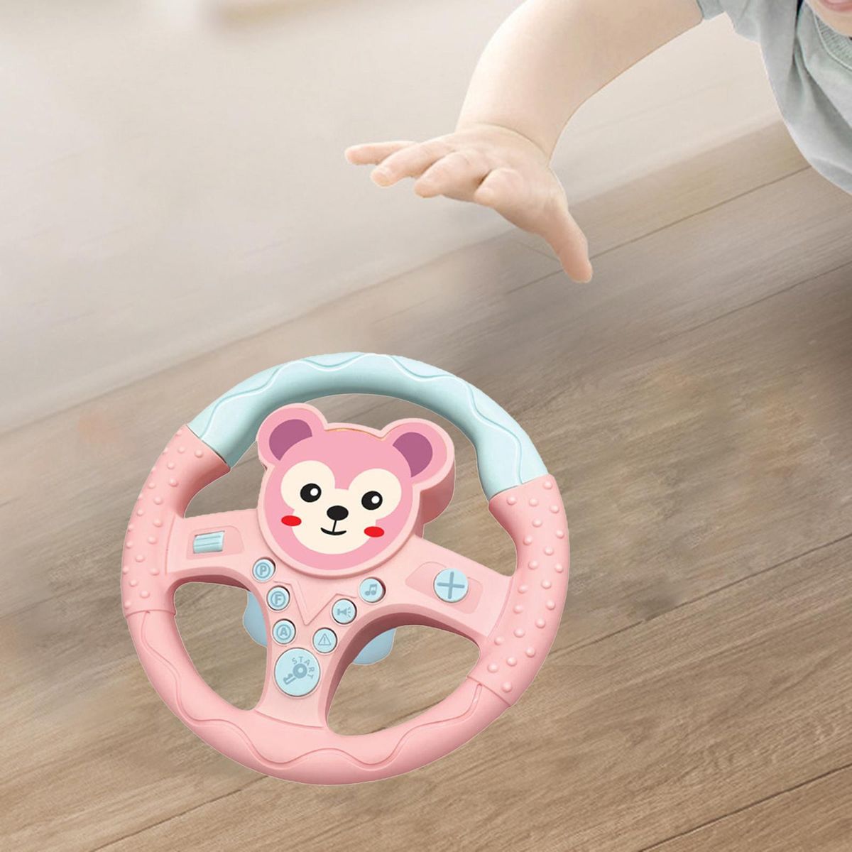 2pcs Steering Wheel  Toy With  Effects